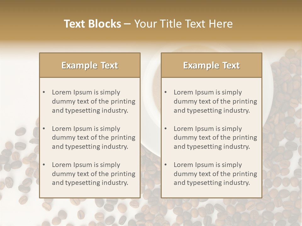 Espresso Cup Drink PowerPoint Template