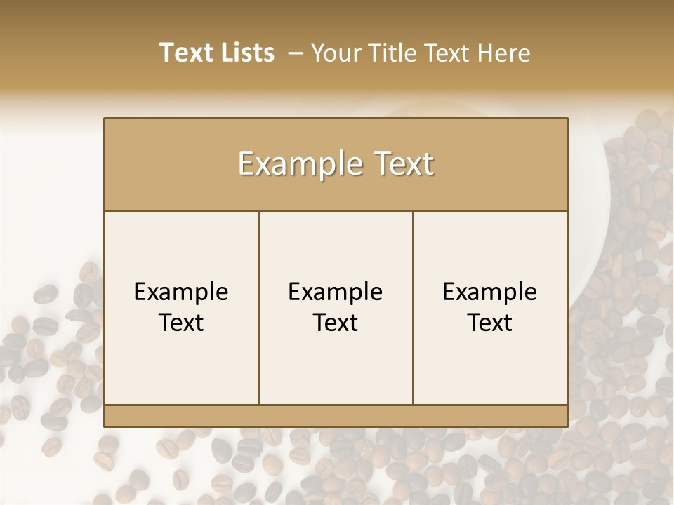 Espresso Cup Drink PowerPoint Template