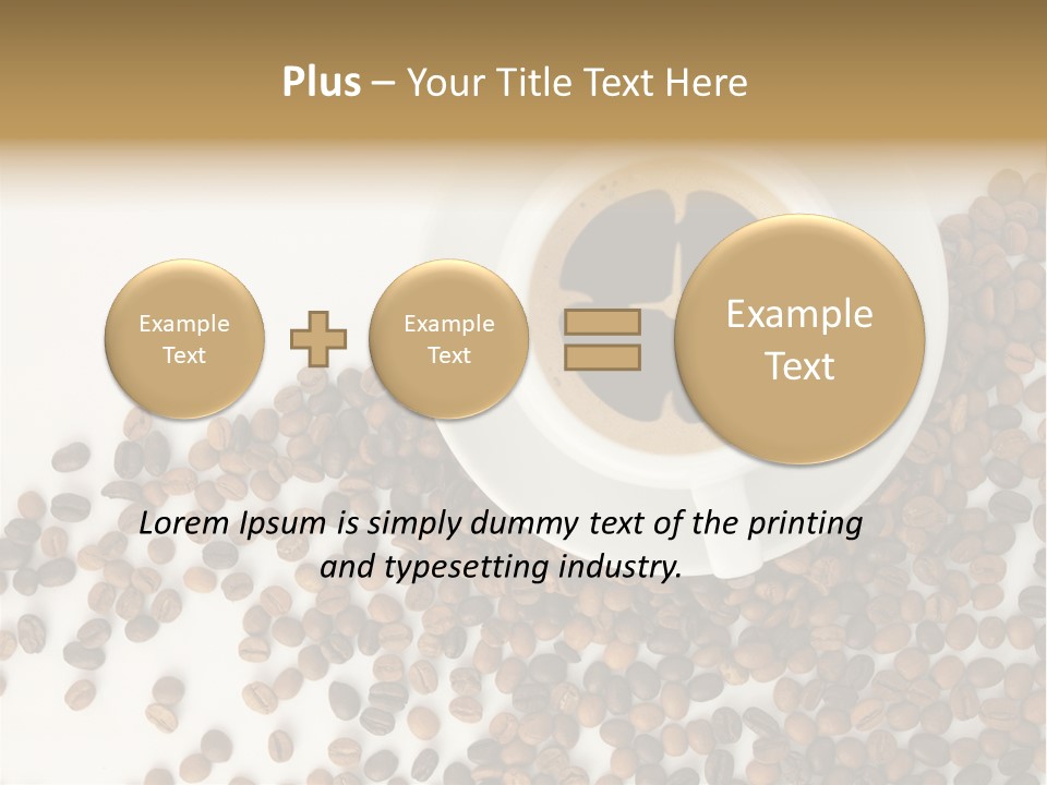 Espresso Cup Drink PowerPoint Template