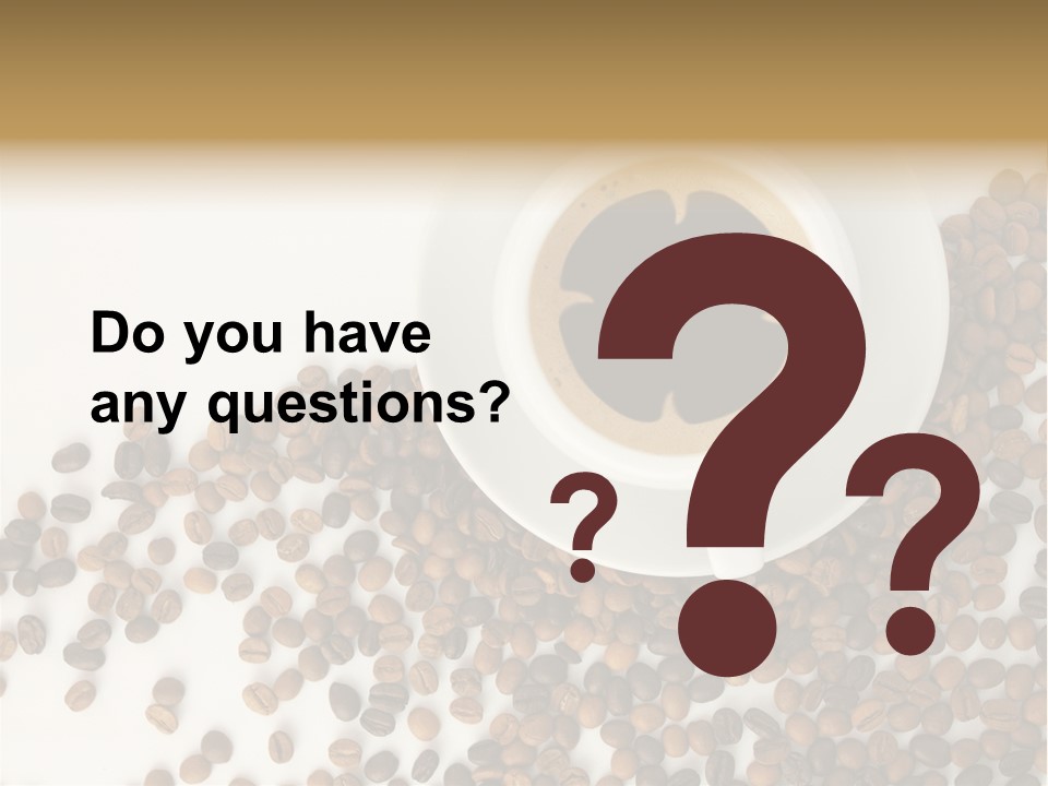 Espresso Cup Drink PowerPoint Template