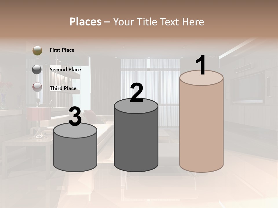 Villa Futuristic Pillar PowerPoint Template