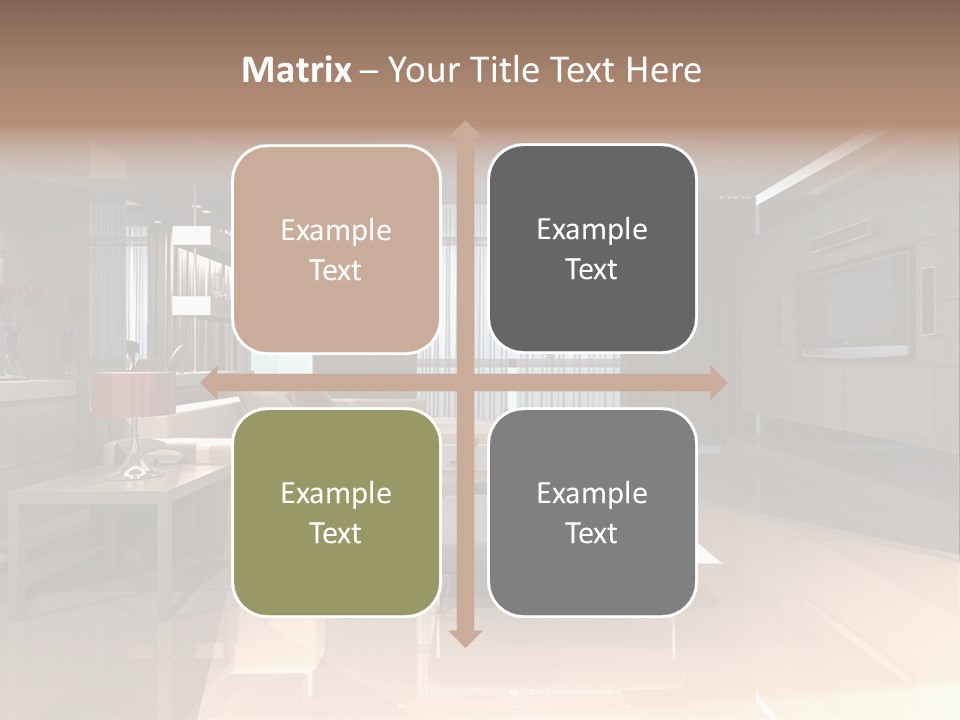 Villa Futuristic Pillar PowerPoint Template