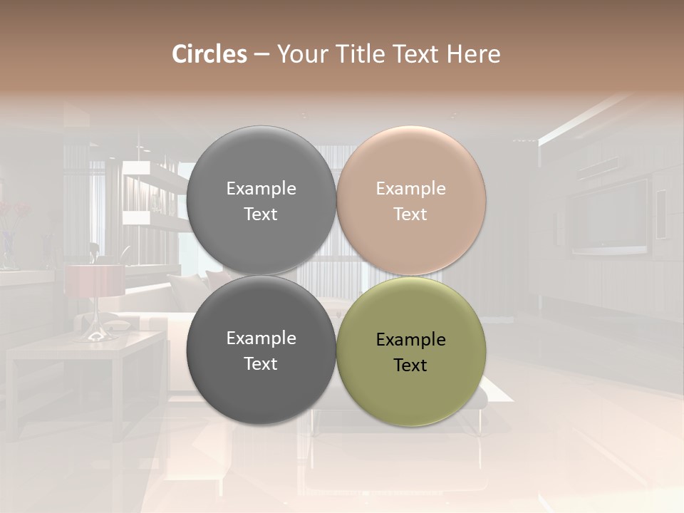 Villa Futuristic Pillar PowerPoint Template