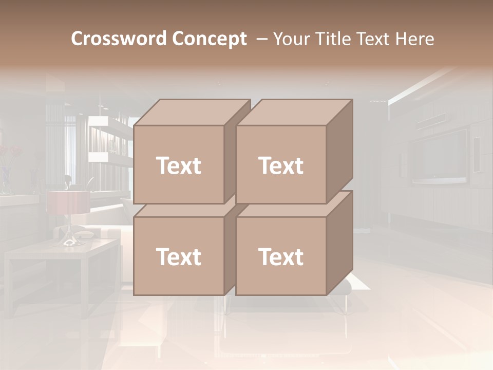Villa Futuristic Pillar PowerPoint Template