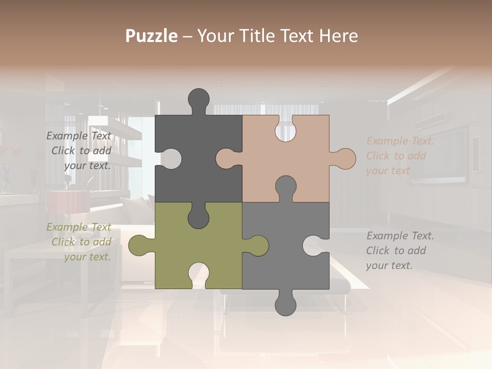Villa Futuristic Pillar PowerPoint Template