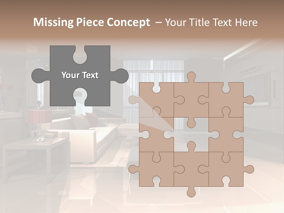 Villa Futuristic Pillar PowerPoint Template