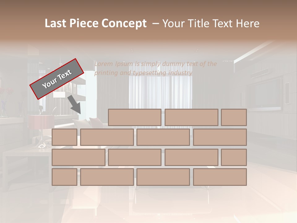 Villa Futuristic Pillar PowerPoint Template