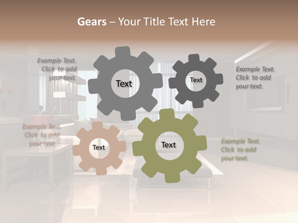 Villa Futuristic Pillar PowerPoint Template