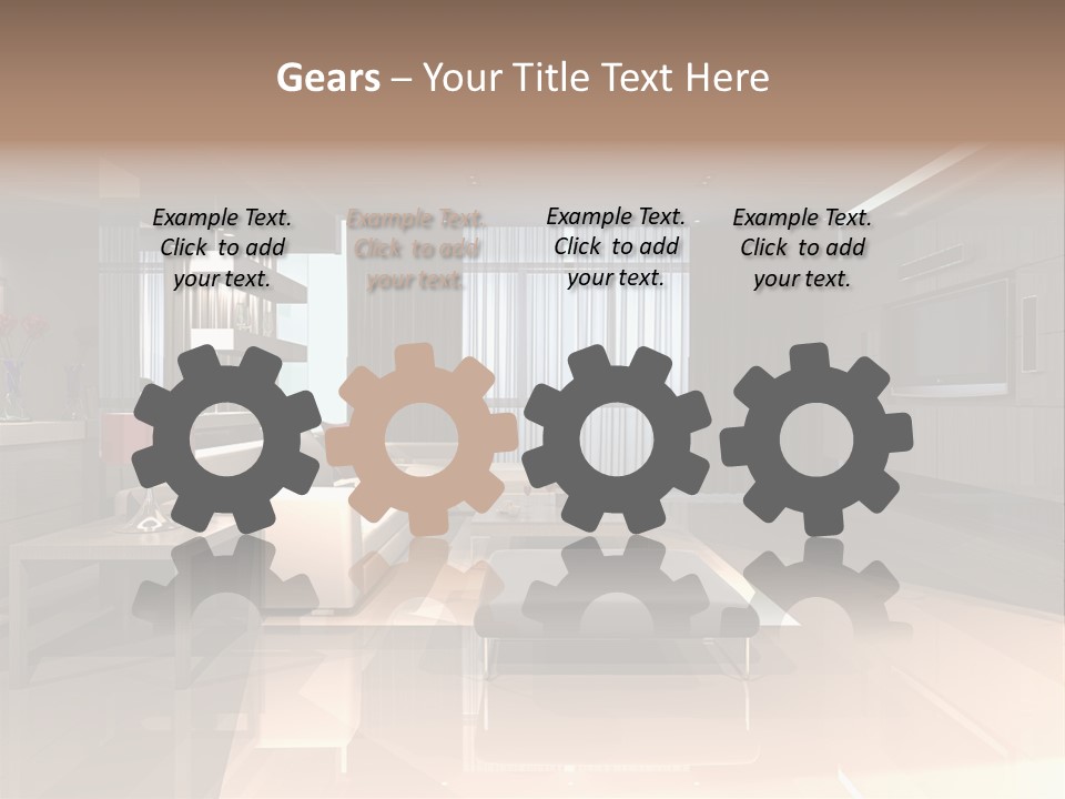 Villa Futuristic Pillar PowerPoint Template