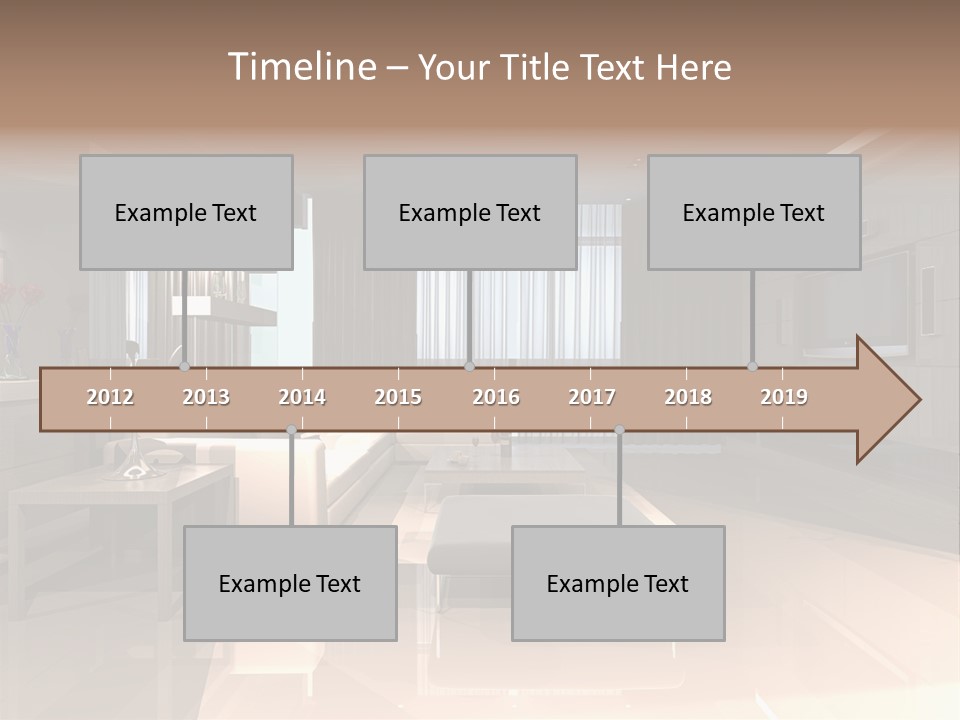 Villa Futuristic Pillar PowerPoint Template