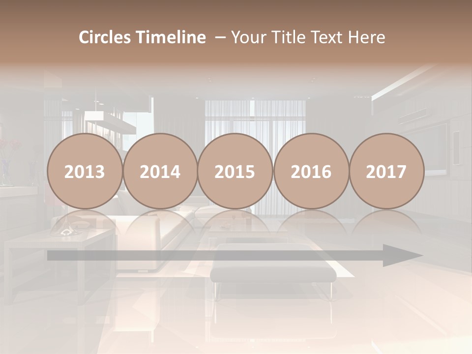 Villa Futuristic Pillar PowerPoint Template
