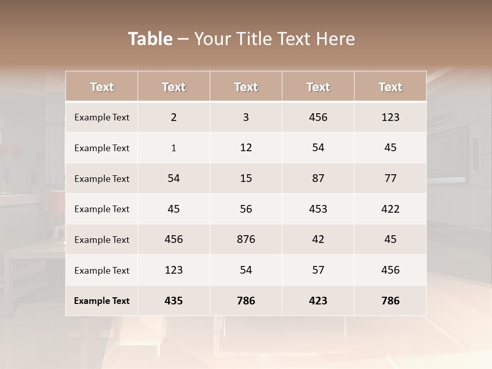 Villa Futuristic Pillar PowerPoint Template