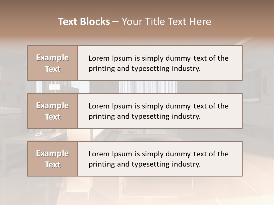 Villa Futuristic Pillar PowerPoint Template