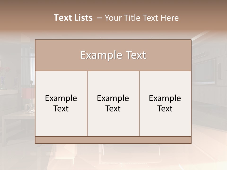 Villa Futuristic Pillar PowerPoint Template