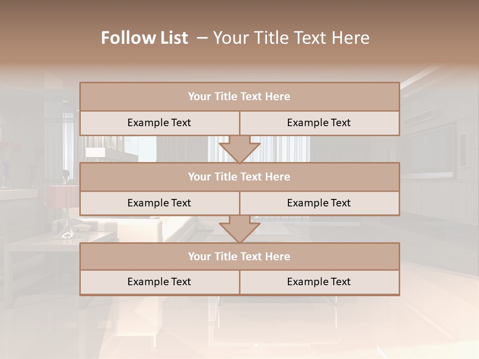 Villa Futuristic Pillar PowerPoint Template