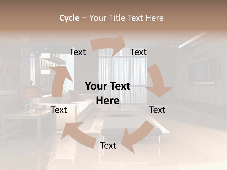 Villa Futuristic Pillar PowerPoint Template