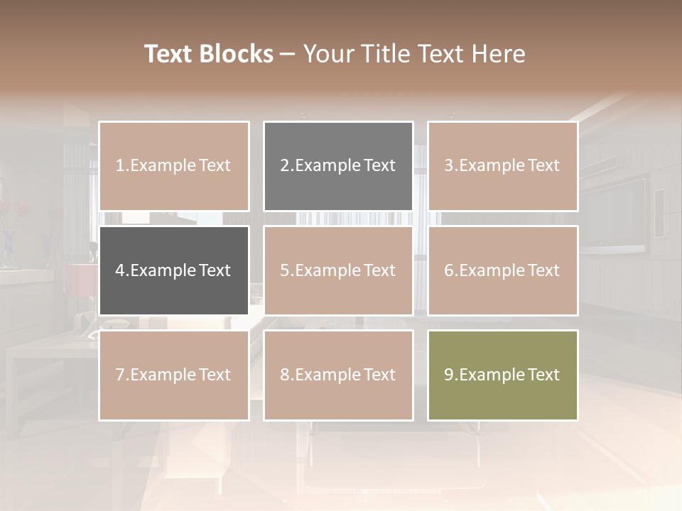 Villa Futuristic Pillar PowerPoint Template