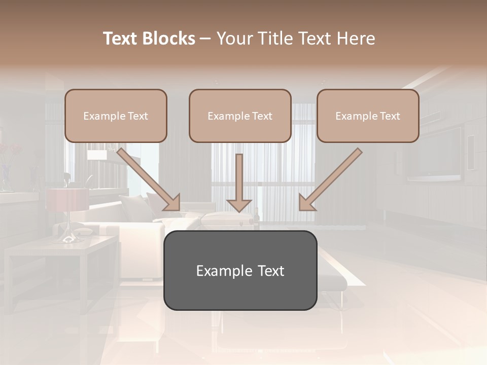 Villa Futuristic Pillar PowerPoint Template