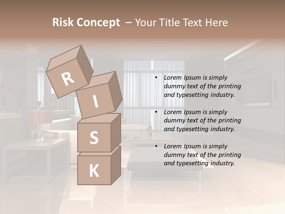 Villa Futuristic Pillar PowerPoint Template