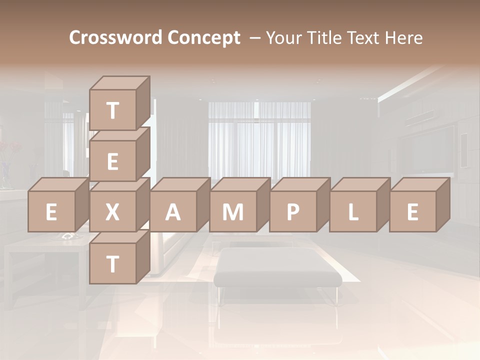 Villa Futuristic Pillar PowerPoint Template