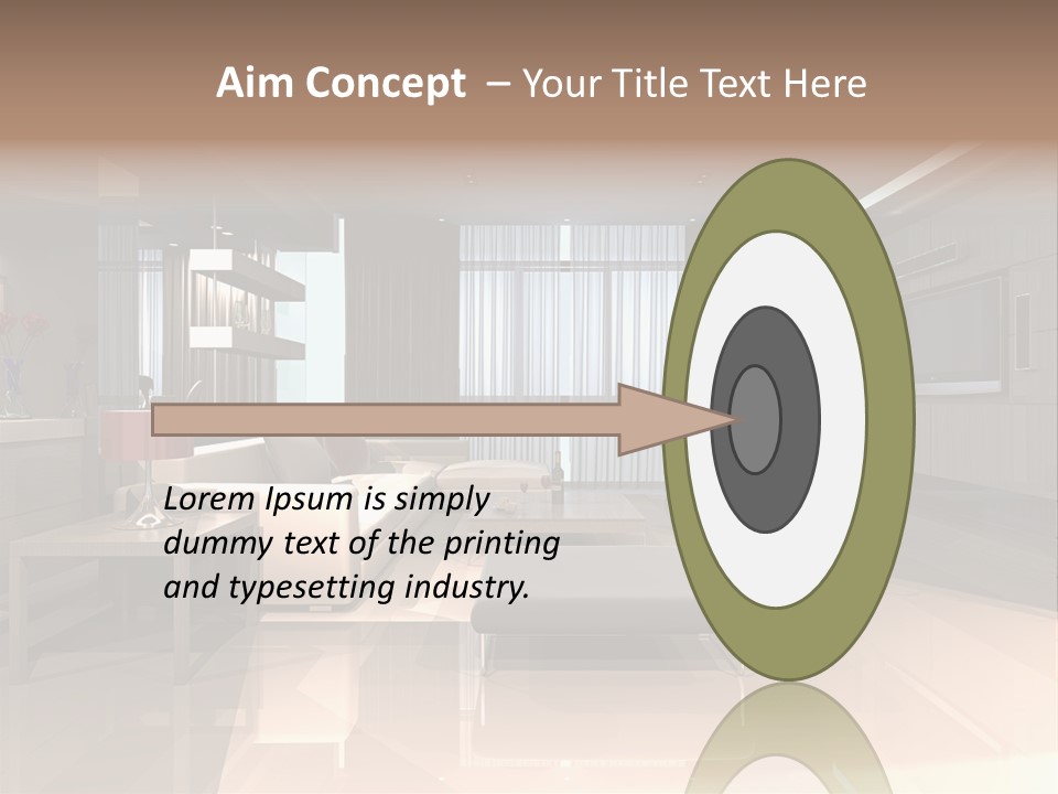 Villa Futuristic Pillar PowerPoint Template