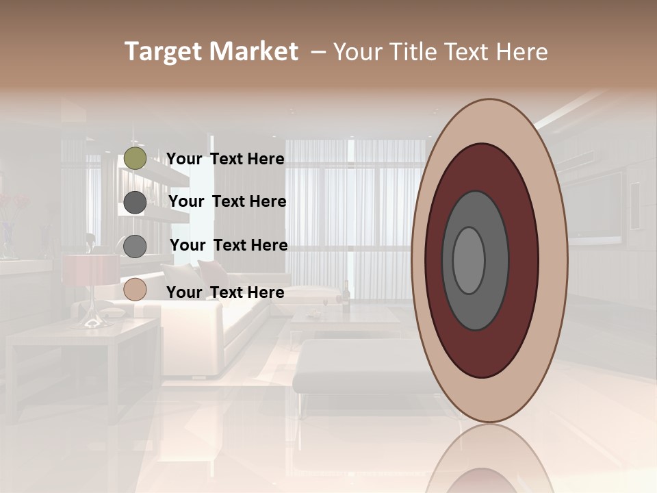 Villa Futuristic Pillar PowerPoint Template