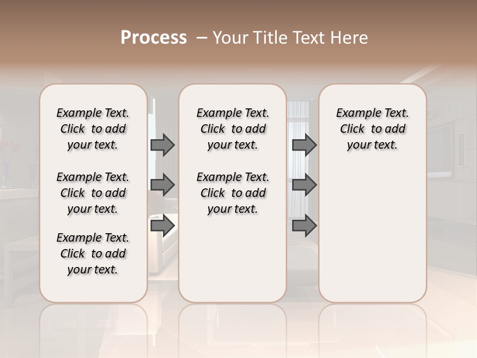 Villa Futuristic Pillar PowerPoint Template