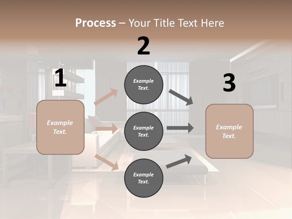 Villa Futuristic Pillar PowerPoint Template
