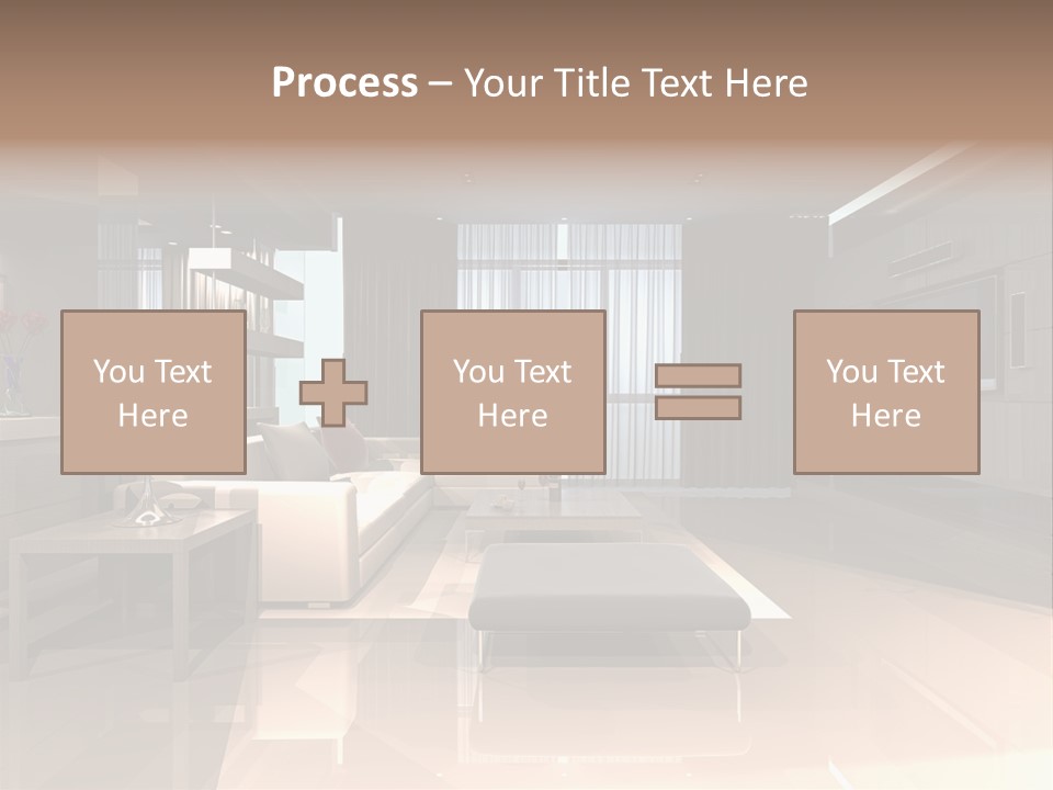 Villa Futuristic Pillar PowerPoint Template