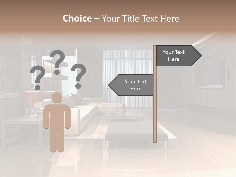 Villa Futuristic Pillar PowerPoint Template