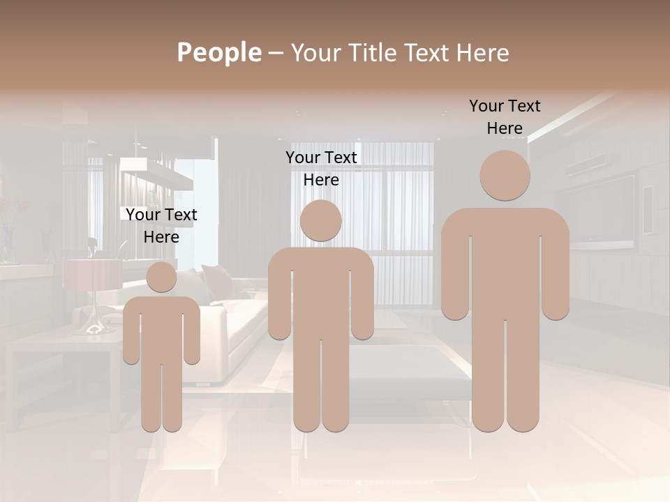 Villa Futuristic Pillar PowerPoint Template