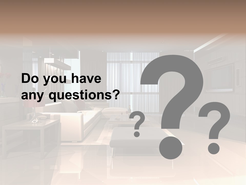 Villa Futuristic Pillar PowerPoint Template