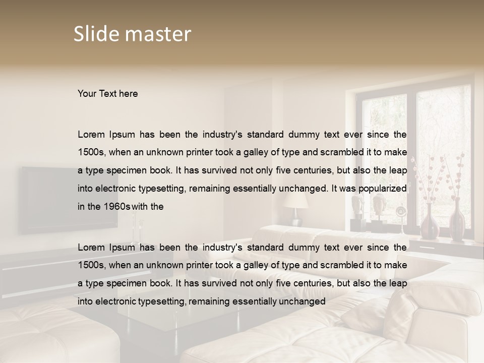 Domestic Flat Inside PowerPoint Template