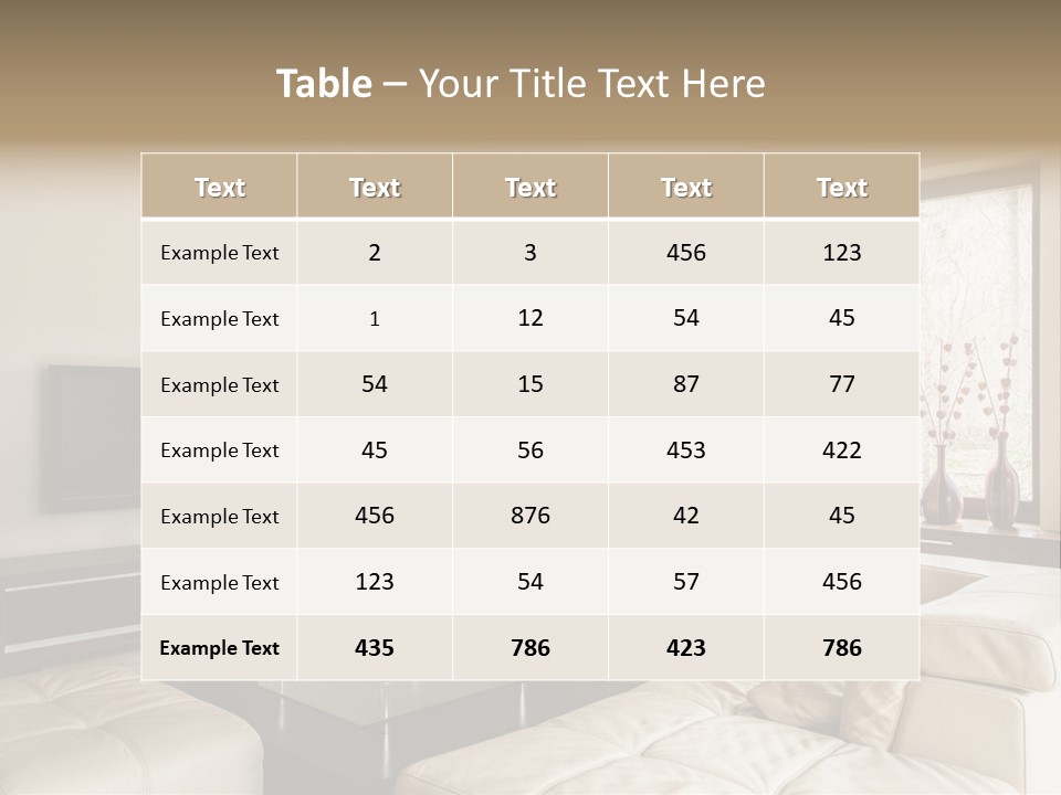 Domestic Flat Inside PowerPoint Template