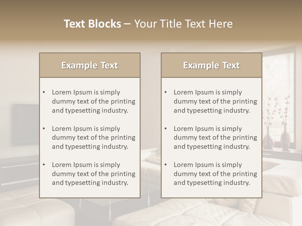 Domestic Flat Inside PowerPoint Template