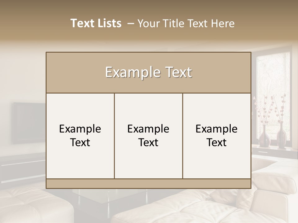 Domestic Flat Inside PowerPoint Template