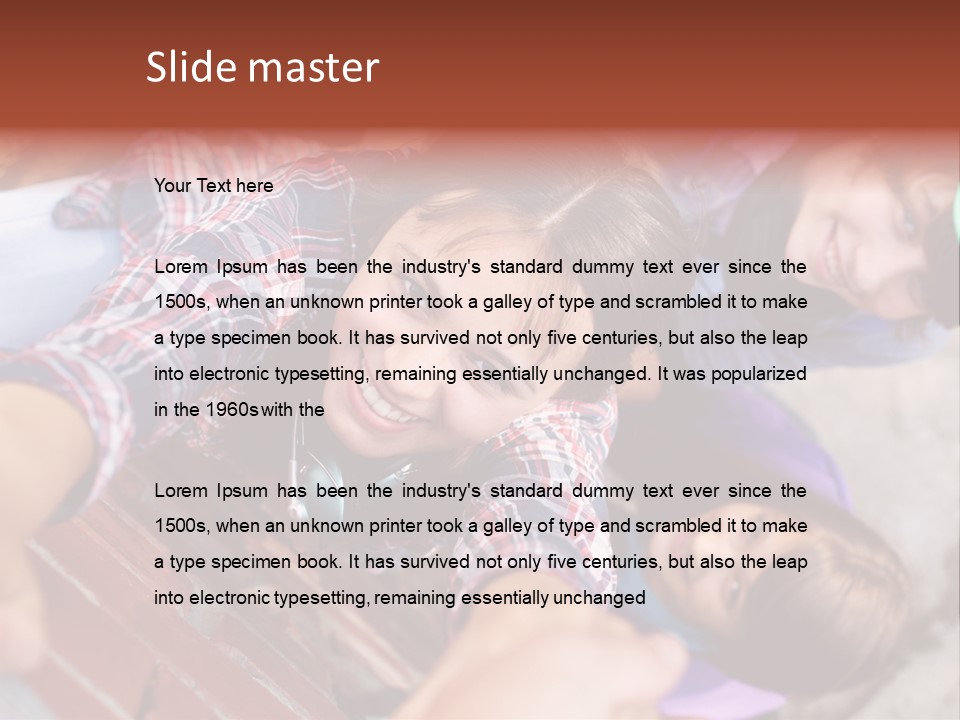 Casual Teen Happy PowerPoint Template