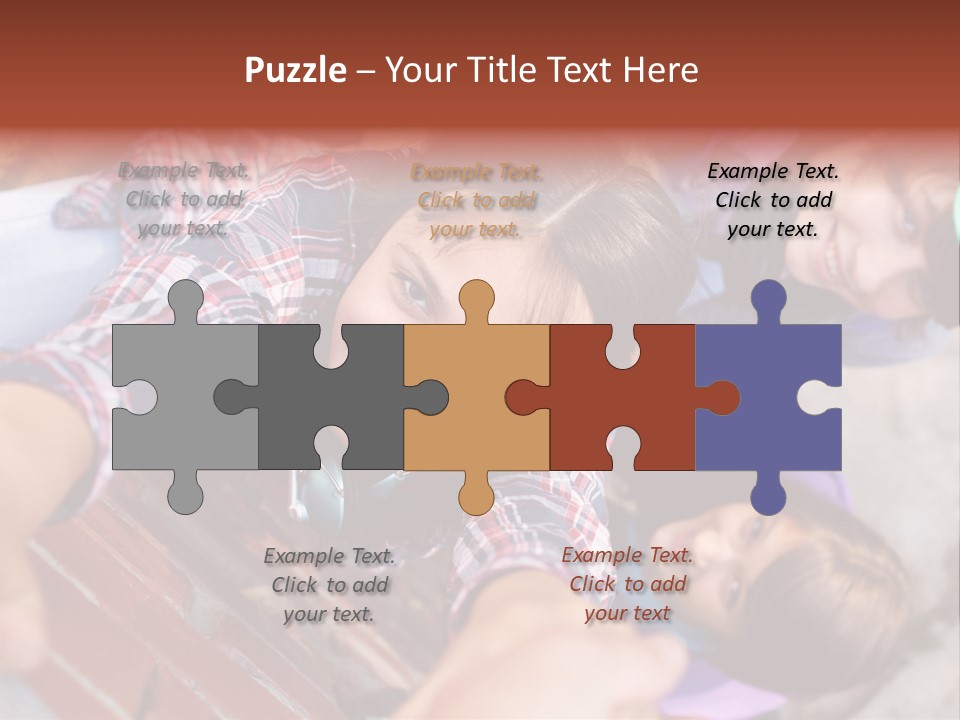 Casual Teen Happy PowerPoint Template