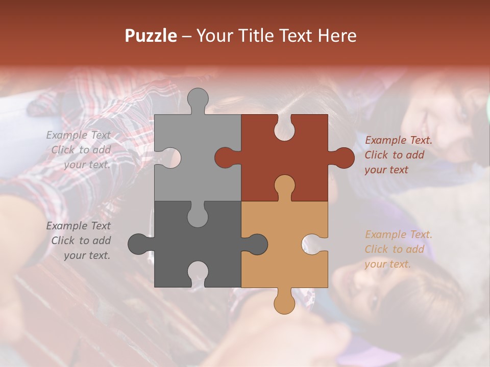 Casual Teen Happy PowerPoint Template