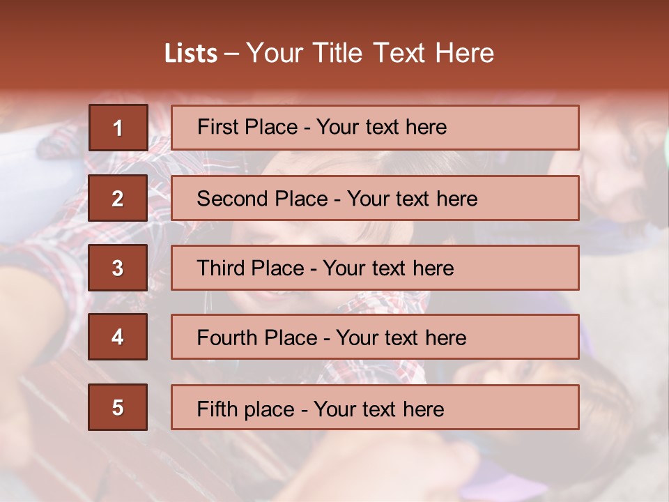Casual Teen Happy PowerPoint Template