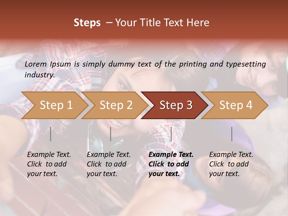 Casual Teen Happy PowerPoint Template