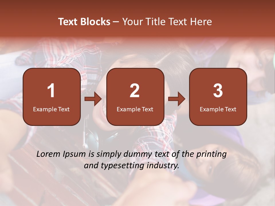 Casual Teen Happy PowerPoint Template