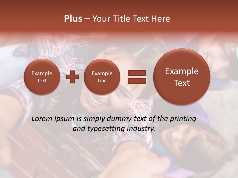 Casual Teen Happy PowerPoint Template