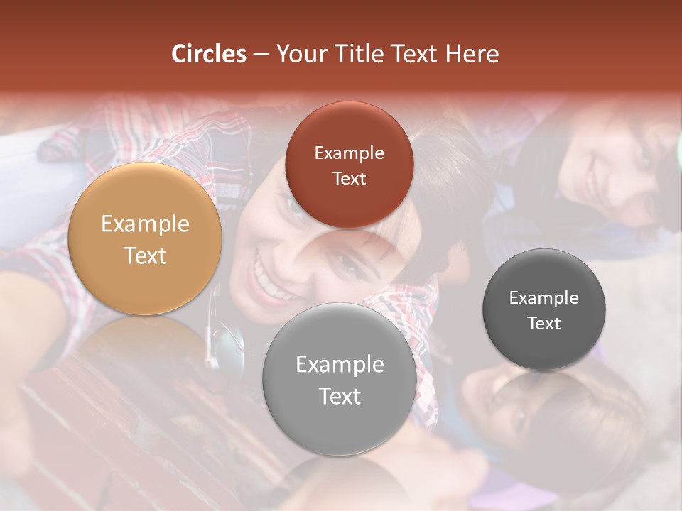 Casual Teen Happy PowerPoint Template