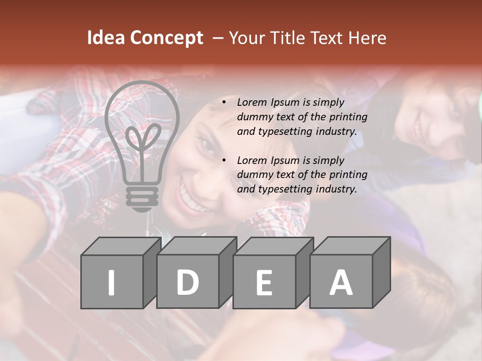 Casual Teen Happy PowerPoint Template