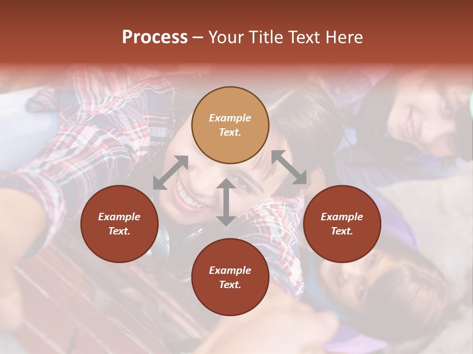 Casual Teen Happy PowerPoint Template