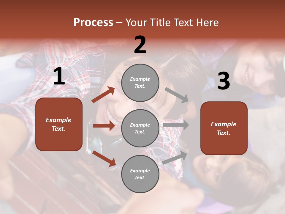 Casual Teen Happy PowerPoint Template