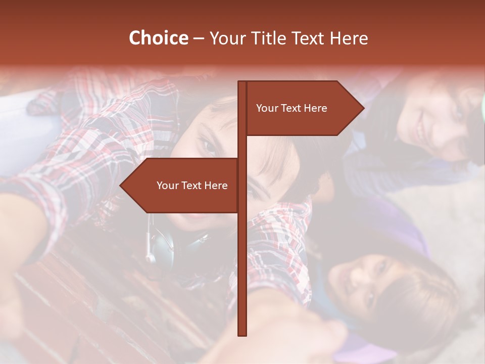 Casual Teen Happy PowerPoint Template