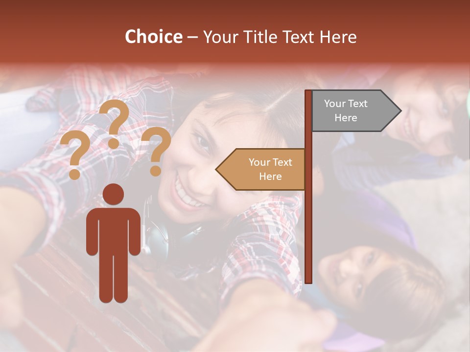 Casual Teen Happy PowerPoint Template