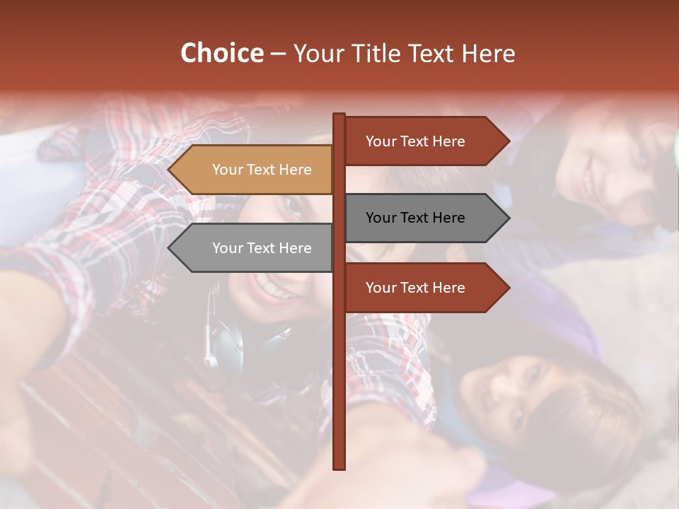 Casual Teen Happy PowerPoint Template